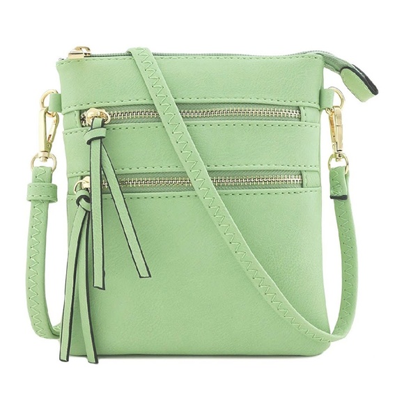 S. the Widow Handbags - GIADA Mint Green Crossbody Bag